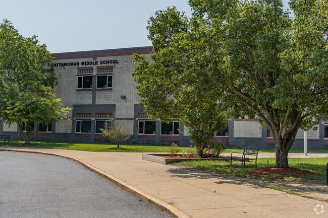 Mattawoman Middle School building in Waldorf.
