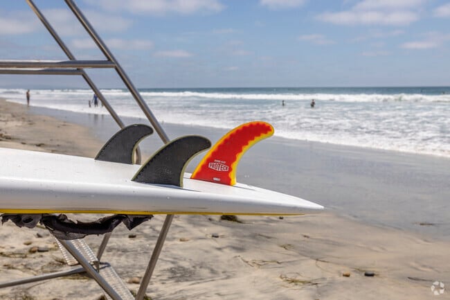 Encinitas Neighborhood surf boards at the beach