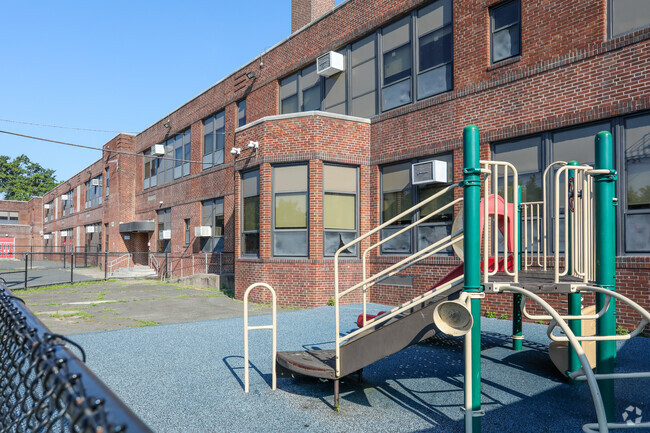 Students can enjoy the playground at Washington Elementary School during recess.