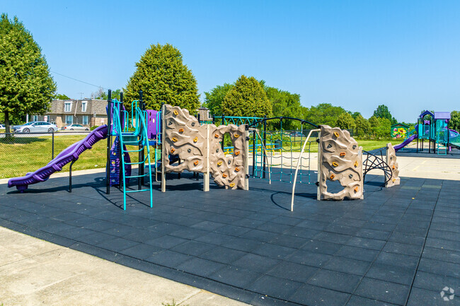 Carver Elementary School students enjoy ample playground and outdoor space during recess.