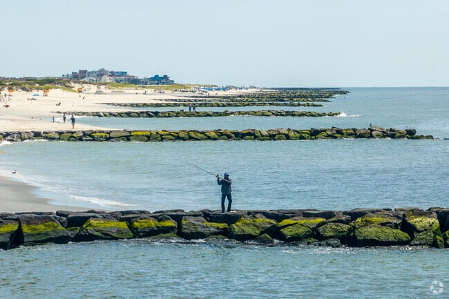 Fish for bass, flounder, or bluefish along the shoreline at Atlantic Beach.