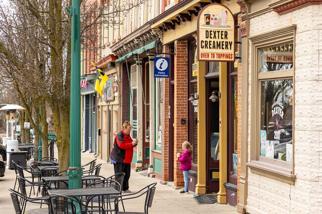 The Dexter Creamery offers a variety of soft-serve flavors with over 70 toppings.