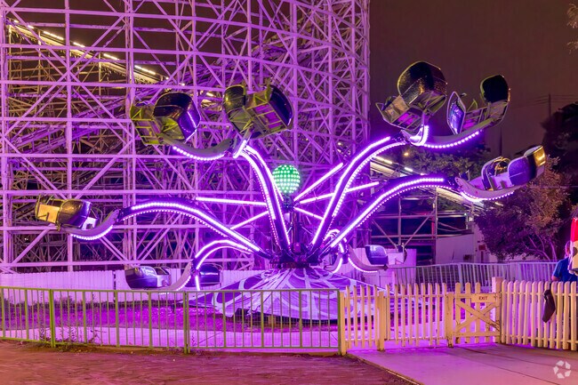 Because its older, some of Lakeside Amusement Park has shut down, but some of it’s still going.