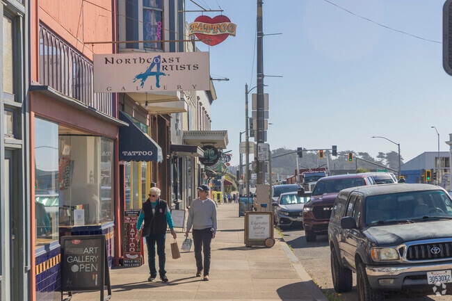Fort Bragg's downtown is a great tourist destination, and a stop for many along the famous Route 1.