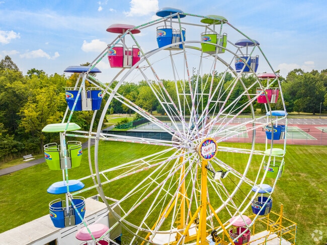 The ferris wheel draws a crowd at the local carnival in Upper Gwynedd Township.