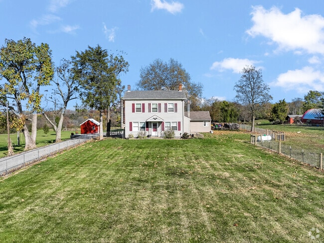 Many colonial-style homes line the streets of Hanover Township.
