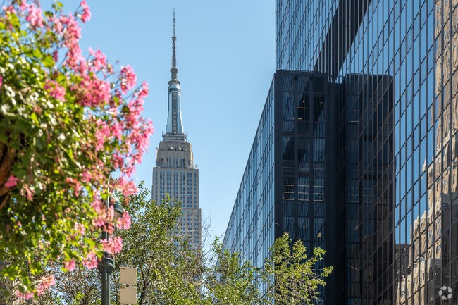 The Empire State Building serves as a beacon for Midtown South.