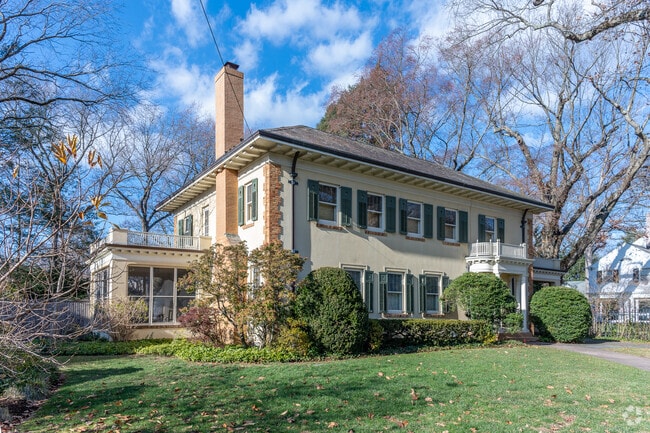 More extravagant homes such as this Georgian Colonial cost up to $1.75 million in East Rock.