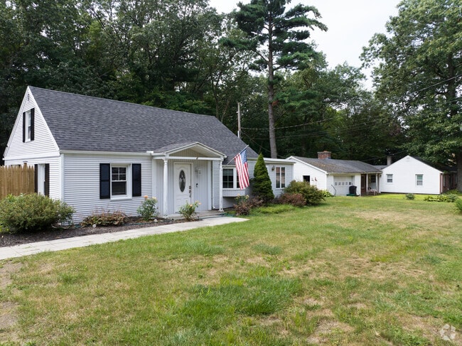 Two Cape Cod-style homes in South Hadley display national pride.