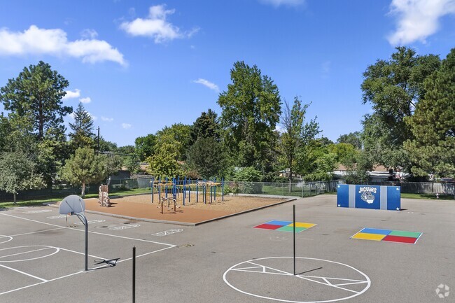 Grace Jordan Elementary School's playground and basketball court offer something for everyone.