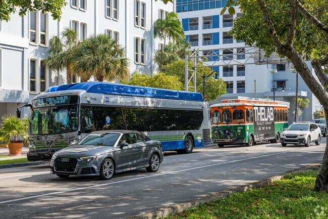 Coral Way residents can commute with ease either with the Public bus or the free trolley.