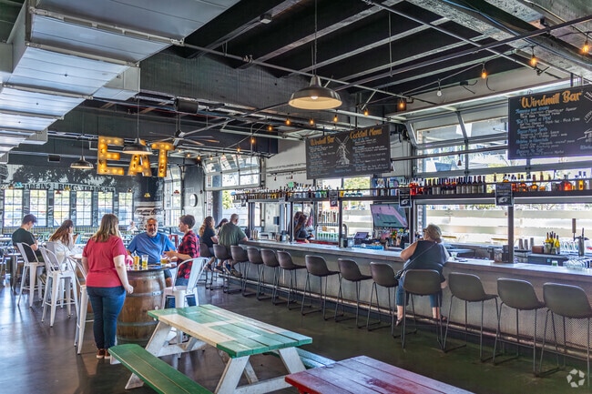 The Windmill Food Hall offers Poinsettia residents a variety of local food vendors and includes a full bar.