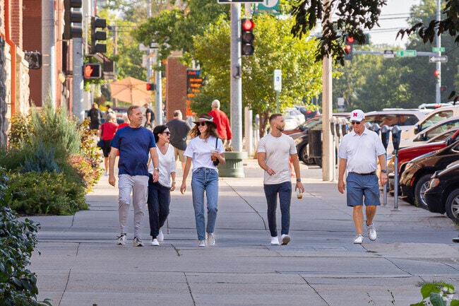 A group of Oak Hills friends gathers for dinner at a downtown Lincoln restaurant.