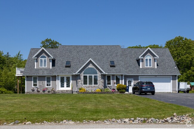 This two-story home with dormered windows is a part of the South Biddeford neighborhood.