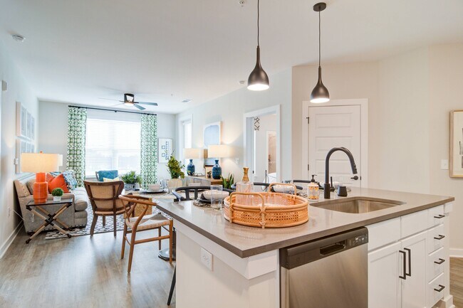 Kitchen islands and custom lighting packages