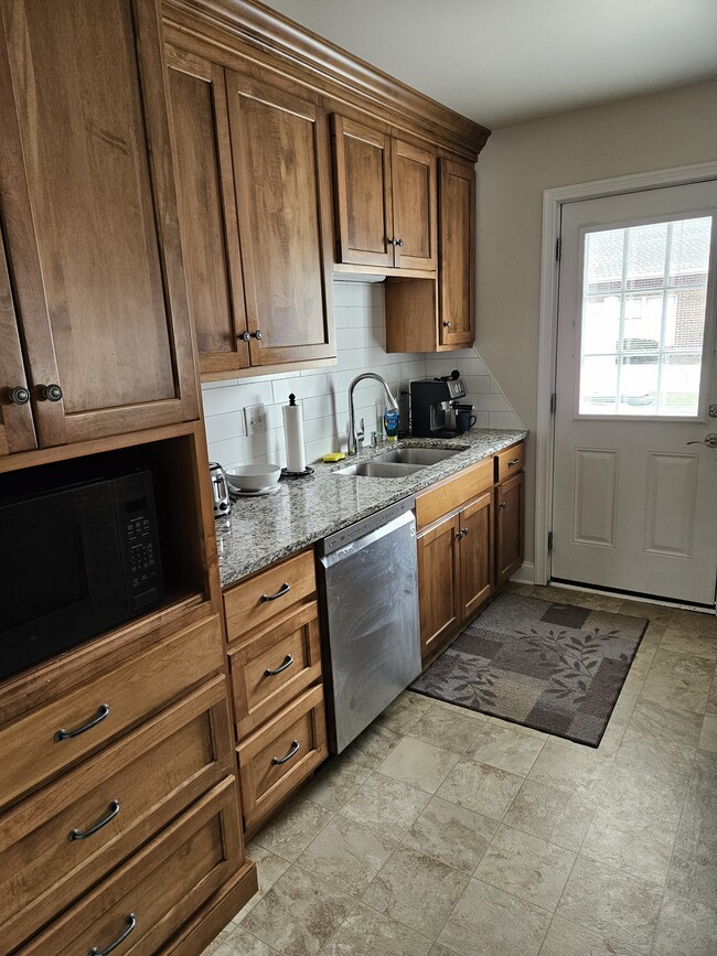 Amish cabinets in kitchen