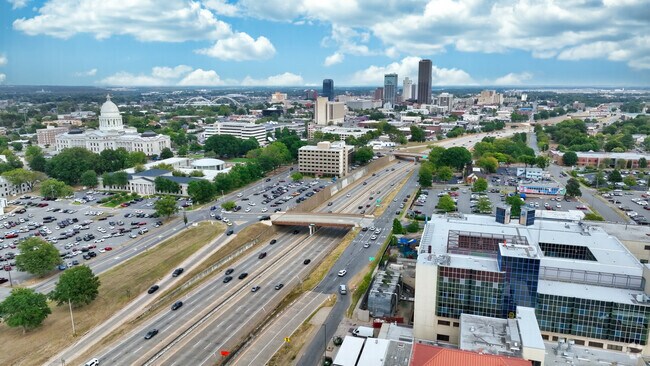Central High is immediately next to Interstate 630, making it quick to get across town.