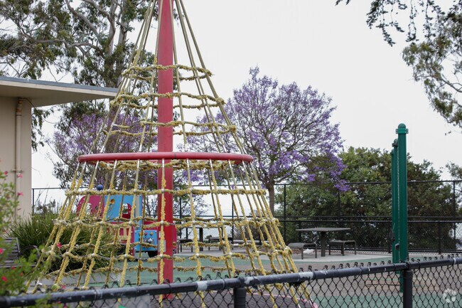 Kids can test their climbing skills on the jungle gym at the Potrero Hill Recreation Center.