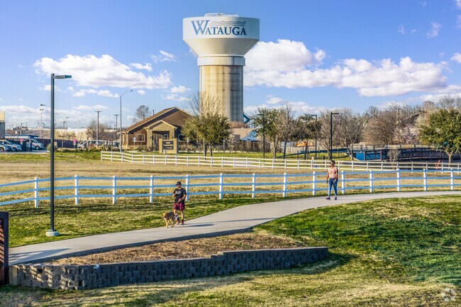 Residents run or walk while visiting Capp Smith Park in Watauga.