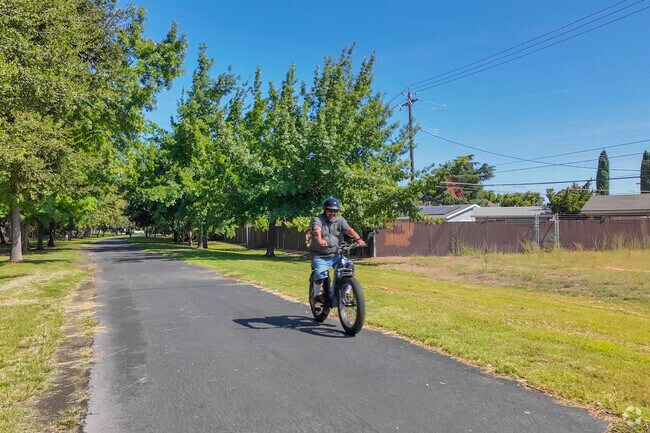 Walnut Place Park is a peaceful spot in Downtown Manteca.