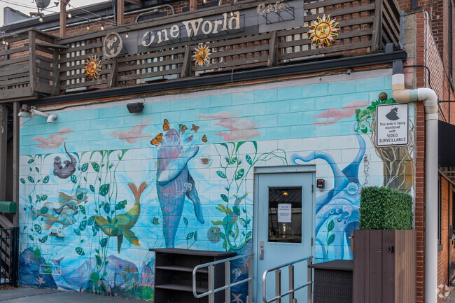 West Bluff has a unique coffee shop called One World, they made all different crafted coffees.