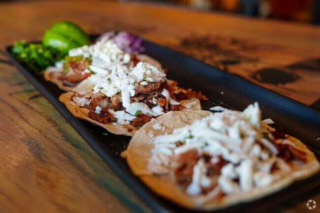 The street tacos at Tacos and Tequila are delicious.