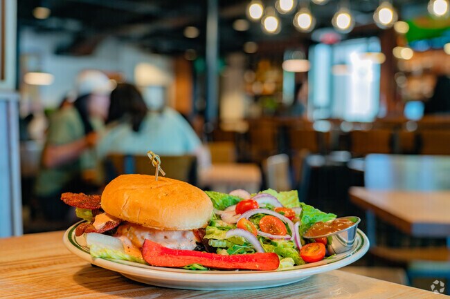 The cheeseburger at Fixins Soul Kitchen in Med Center is to die for.