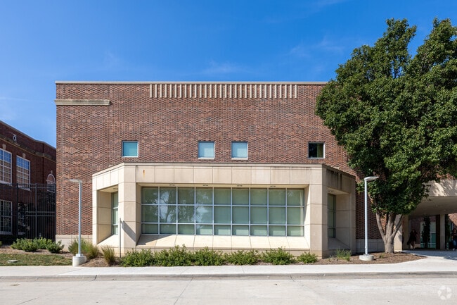 Park Middle School mixes older and new architecture styles.