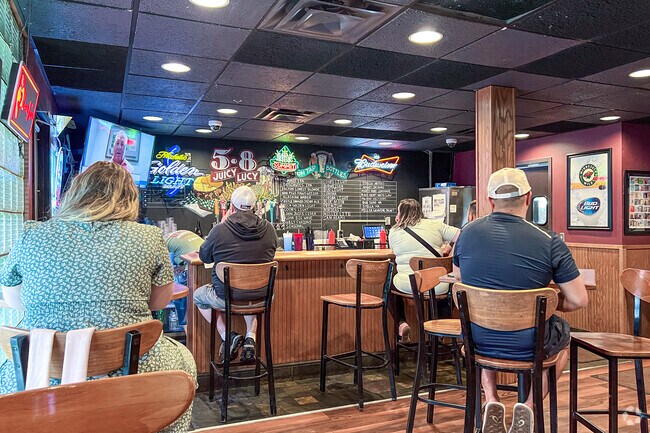 The 5-8 club in Diamond Lake offers a bar and a dining room.