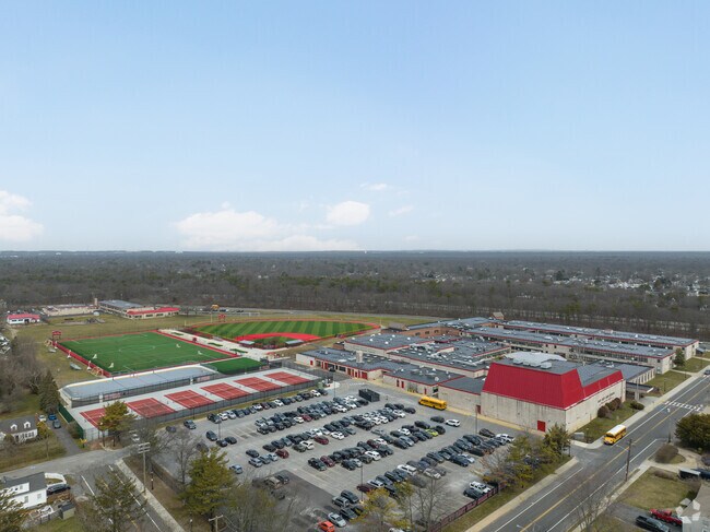 East Islip High School provides ample parking for faculty and students.