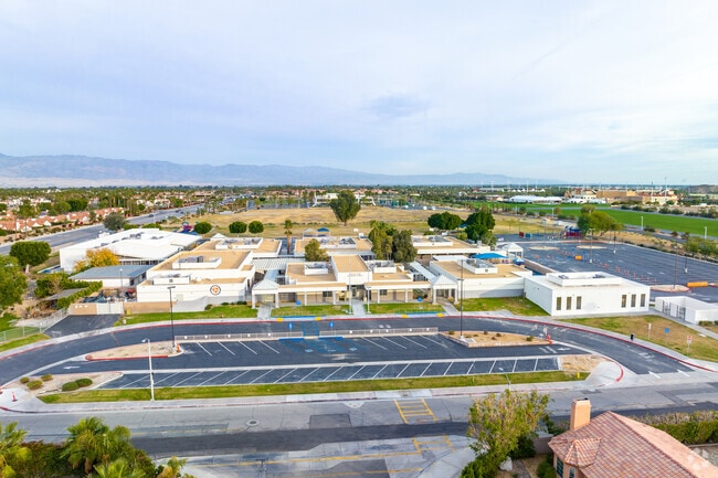 A view of the Gerald R. Ford Elementary buildings from the street.