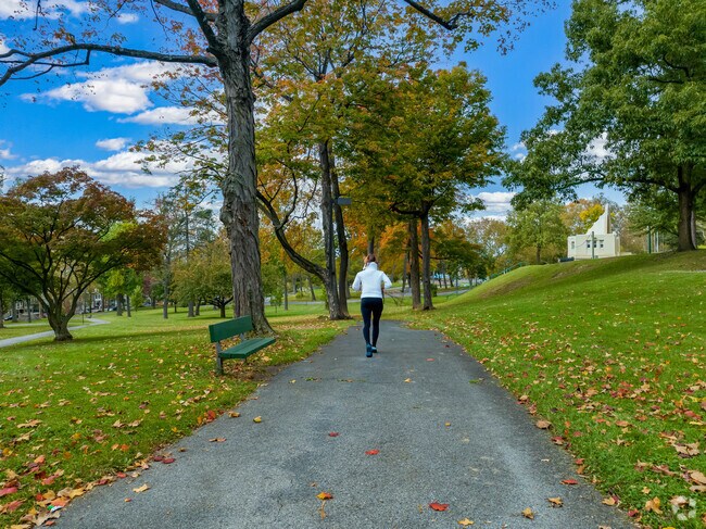 Spend time on the trails at City Park near St. Mary's.