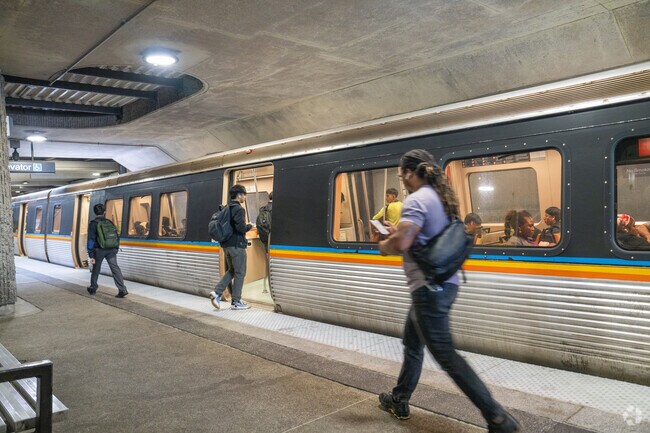 Commuters, in the Woodland Hills neighborhood, can take the MARTA train at the Lindbergh station nearby.