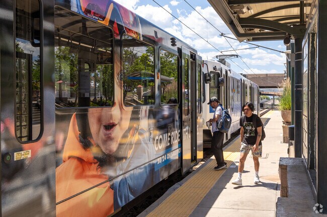 Dutch Creek Village residents can catch the light rail at the Littleton-Downtown Station.