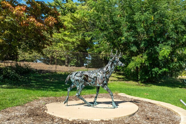 Scovill Gardens has sculptures located in local parks.