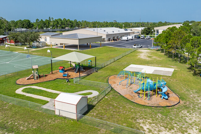 Kids enjoy playing on the play area at Gulf Highlands Elementary School.