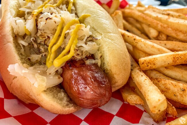 At Up Dog, combinations of toppings make your dog an experience you won’t forget, moments away from Spring Branch.