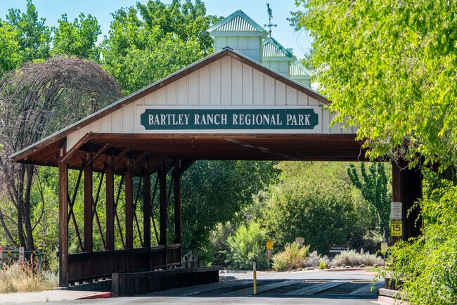 The front entrance to Bartley Ranch Regional Park in Reno.