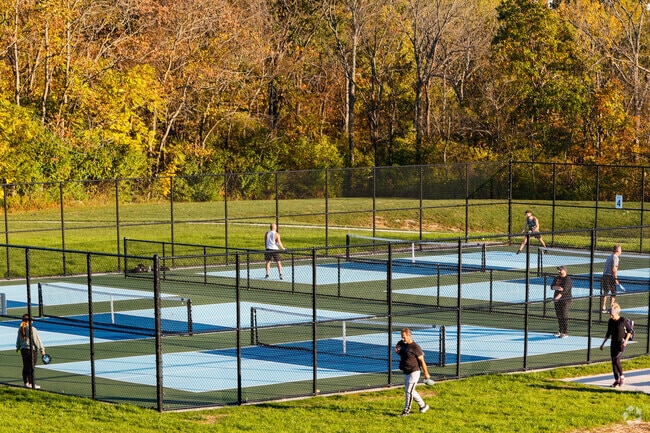 Pickle ball courts have been installed at the Cold Spring municipal center.