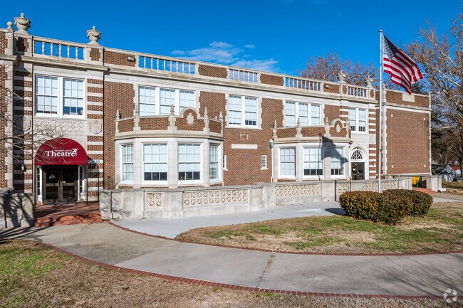 Central Topeka heads to catch a show at The Topeka Civic Theater.