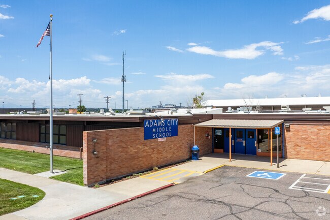 Adams City Middle School serves as the neighborhood's JR. High School.