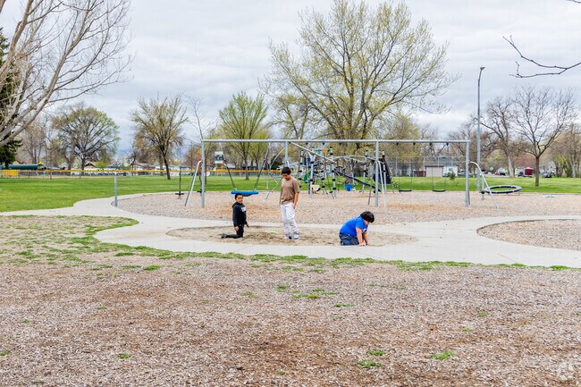 Kids love playing in the sand box at South Park.