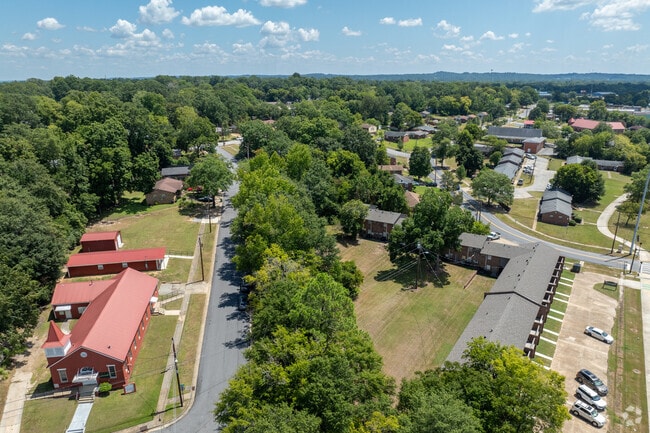 There is a nice tree canopy that shades the neighborhood.