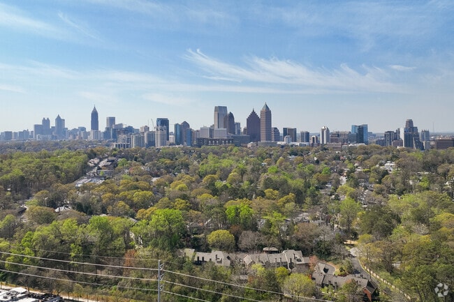 Downtown Atlanta is only a short drive away from North Druid Hills.