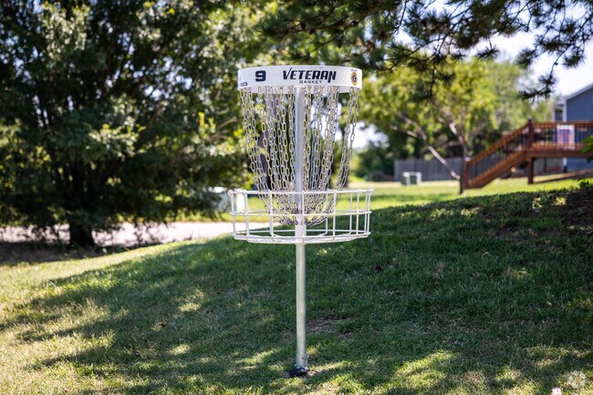 Play a round of disc golf at the Bel Aire 9-hole disc golf course near Sawmill Creek.