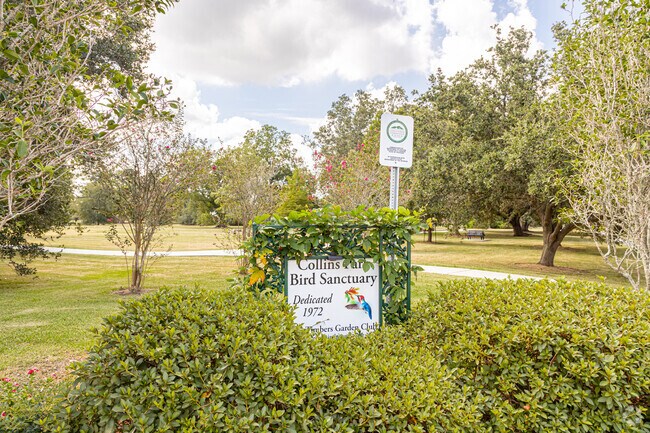 Collins Park Bird Sanctuary offers a place to relax and bird watch in Tall Timbers.