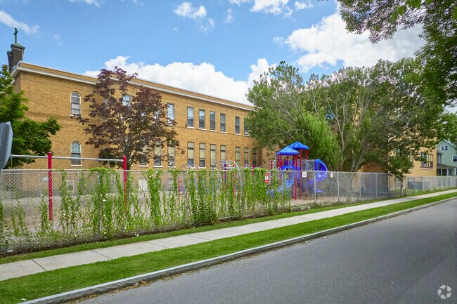 Nazareth Elementary has a playground for students.
