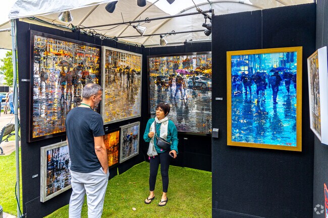 See art from artists from all over the nation at the annual three-day Art in the Square,