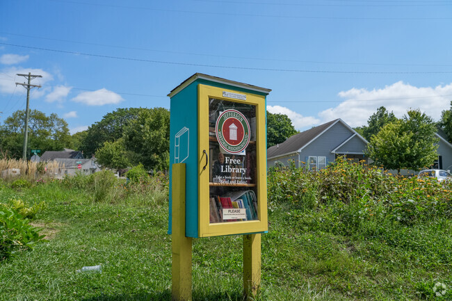 Free lending libraries build a sense of community for residents of Saint Lawrence McAllister.