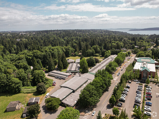 Sylvester Middle School is surrounded by lovely greenery.